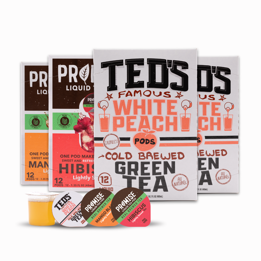 Ted's Famous White Peach Cold Brewed Green Tea