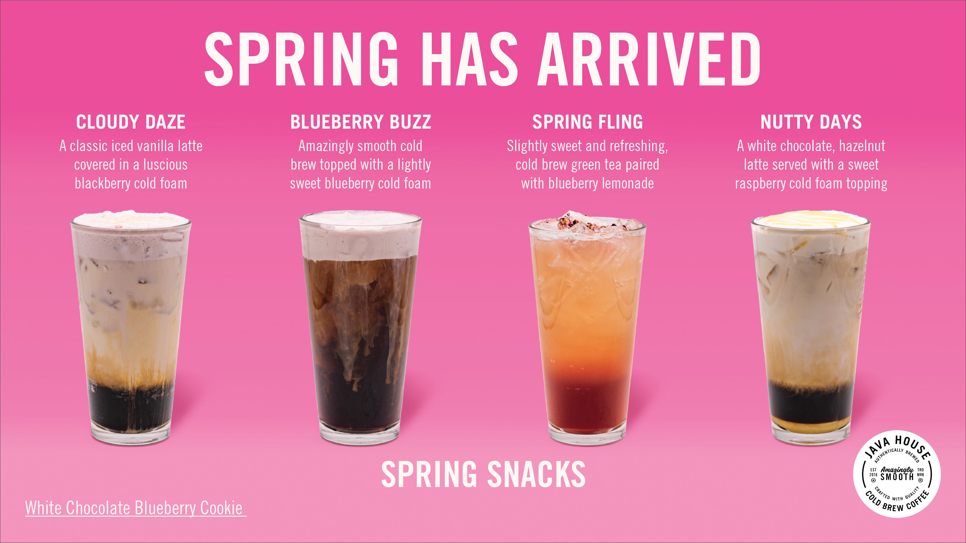 Spring into Flavor: Java House Coffee's Fresh Seasonal Sips Arrive Mar