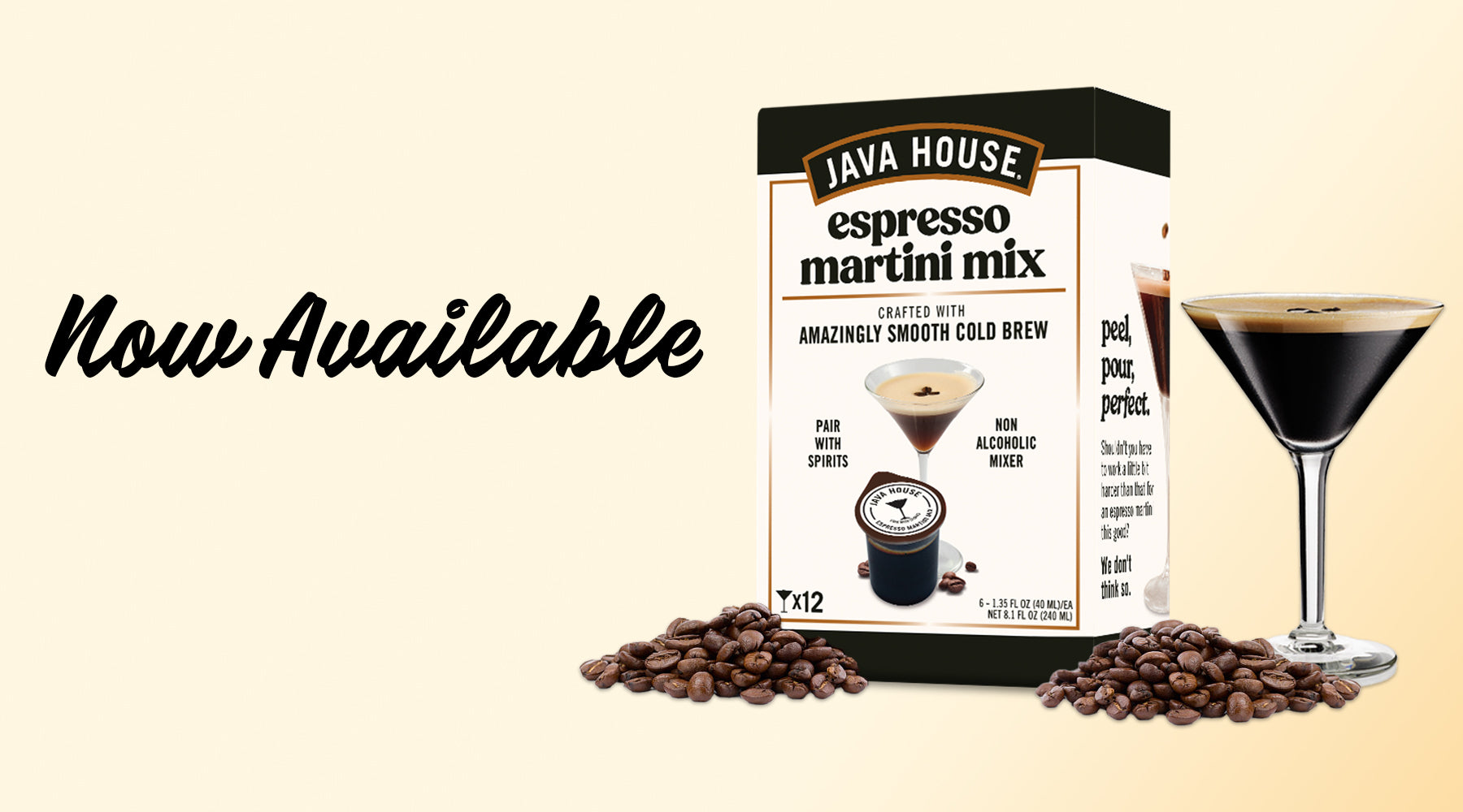 Introducing Java House Cold Brew Espresso Martini Mix Pods - Now Avail