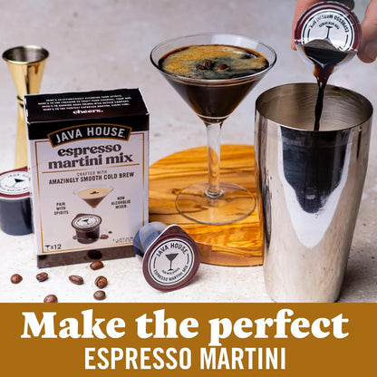 Java House Cold Brew Espresso Martini Mix - Peel and Pour Pods