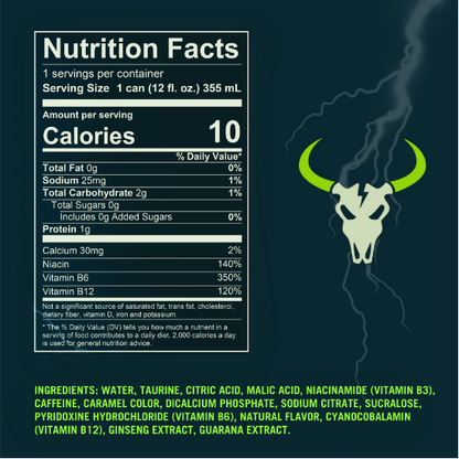 Wrangler Sugar Free Energy Drink 12-Pack Cans