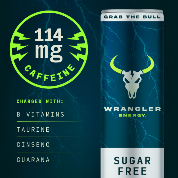 Wrangler Sugar Free Energy Drink 12-Pack Cans
