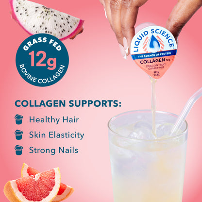 Liquid Science Collagen Protein - Dragonfruit Grapefruit