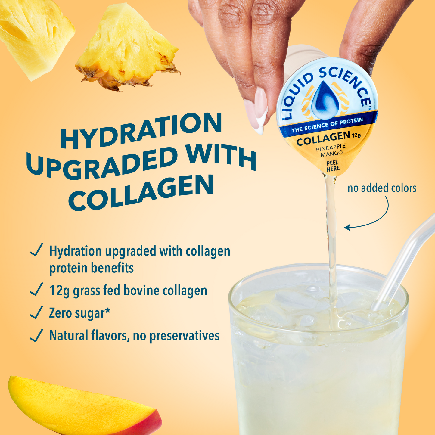 Liquid Science Collagen Protein - Pineapple Mango