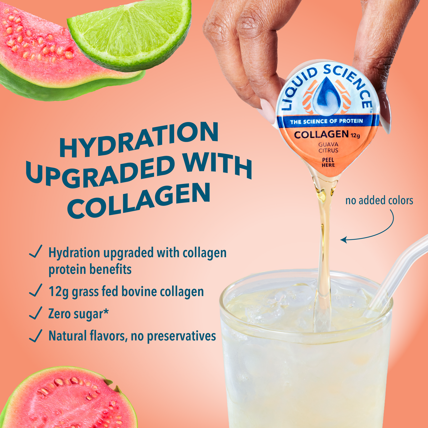 Liquid Science Collagen Protein - Guava Citrus