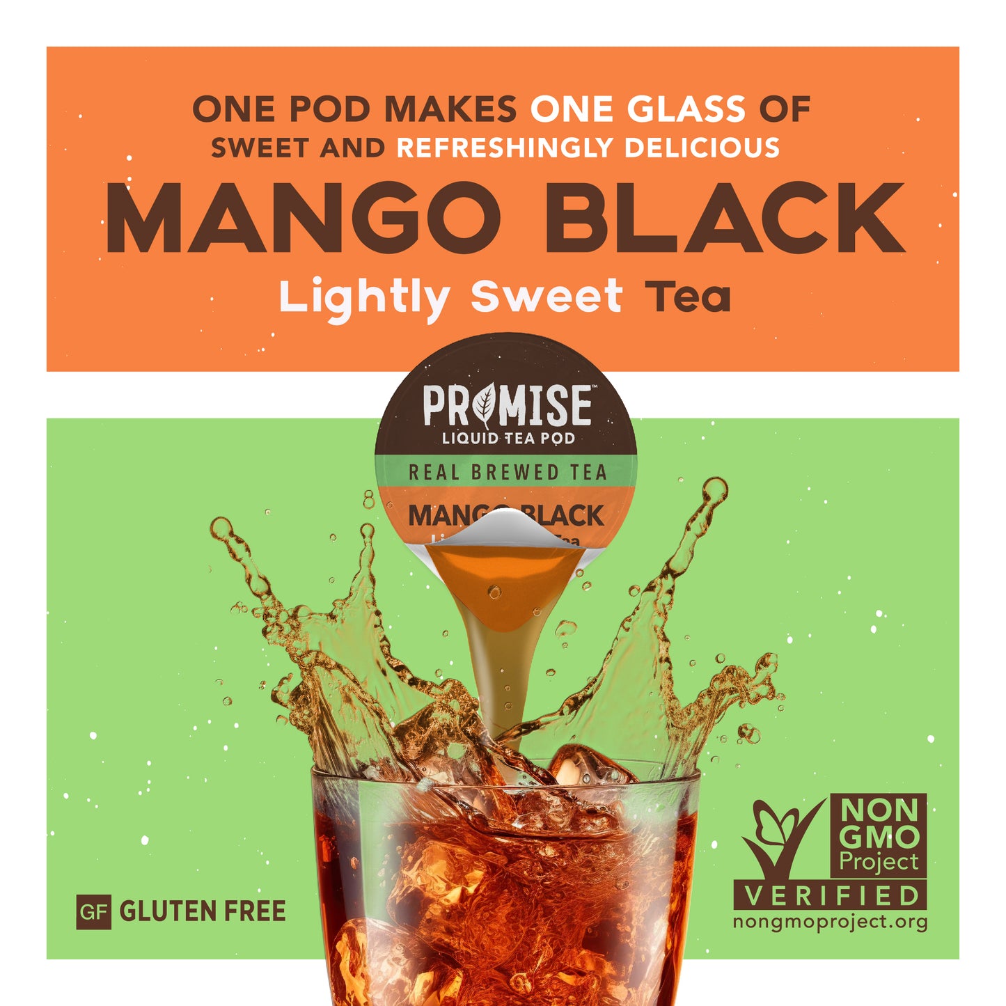 Promise Real Brewed Tea - Lightly Sweet - Mango Black