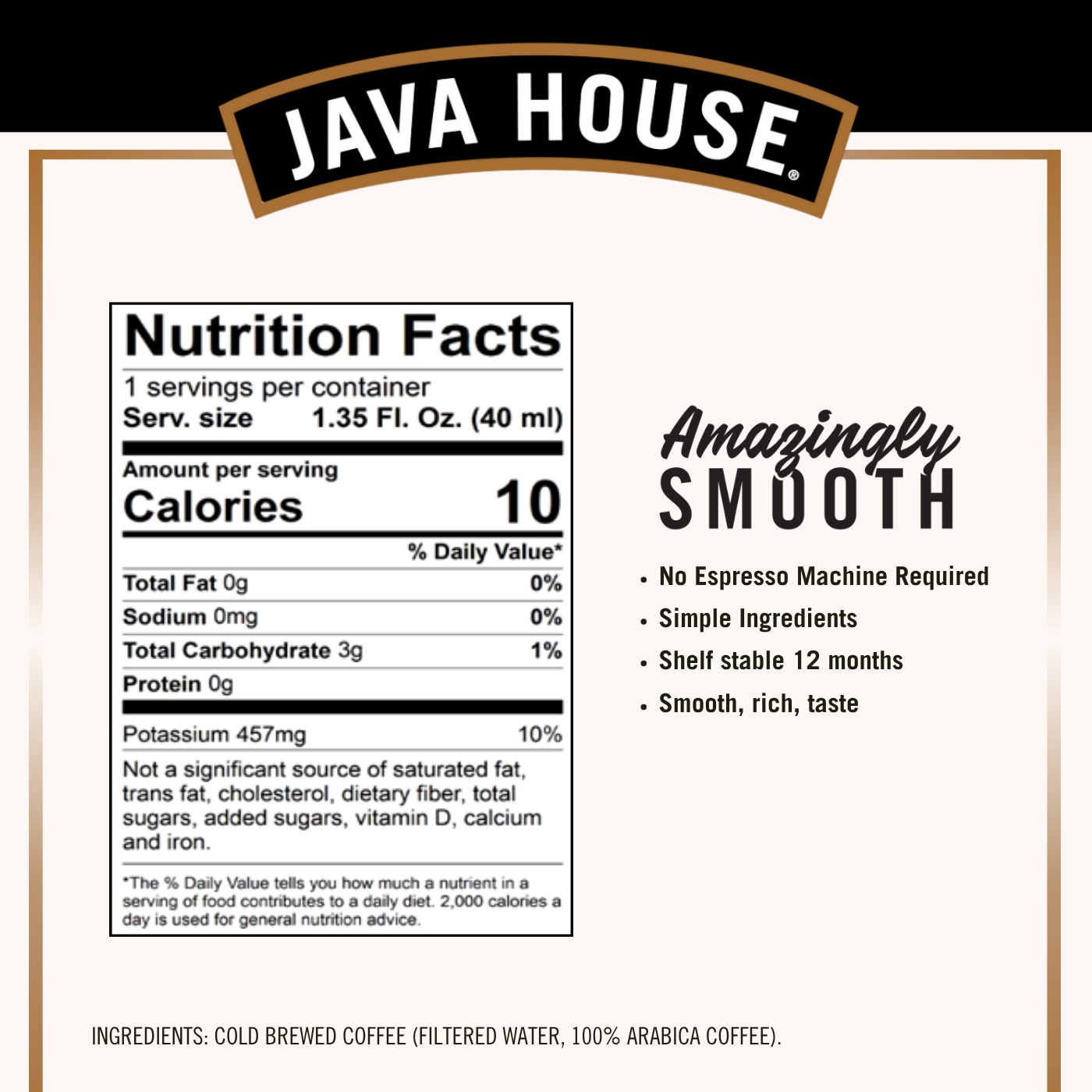 Java House Cold Brew Espresso Martini Mix - Peel and Pour Pods