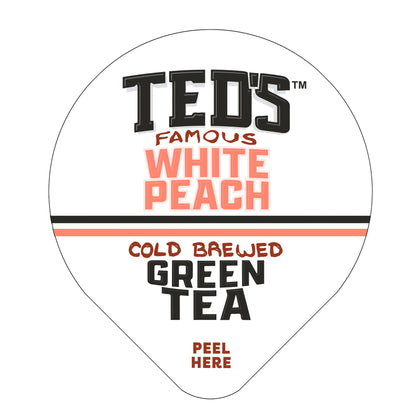 Ted's Famous White Peach Cold Brewed Green Tea