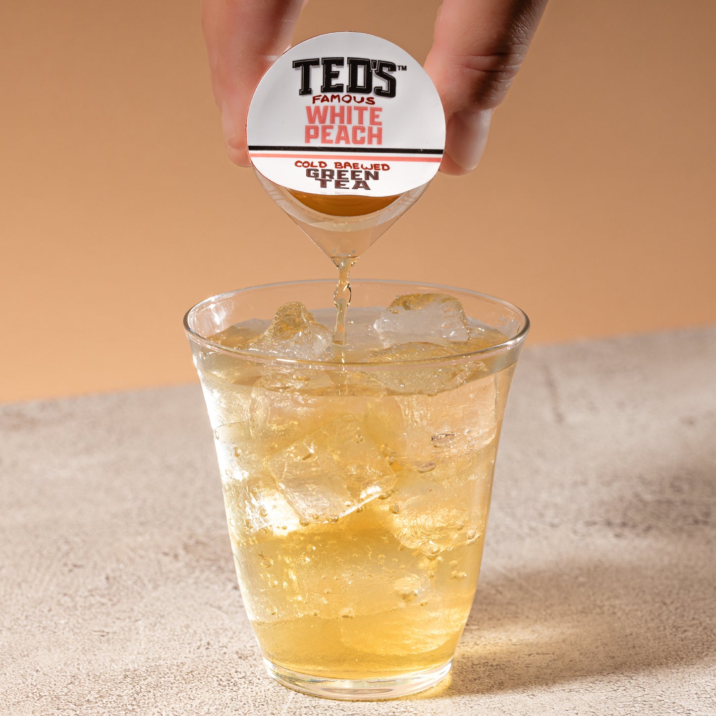 Ted's Famous White Peach Cold Brewed Green Tea