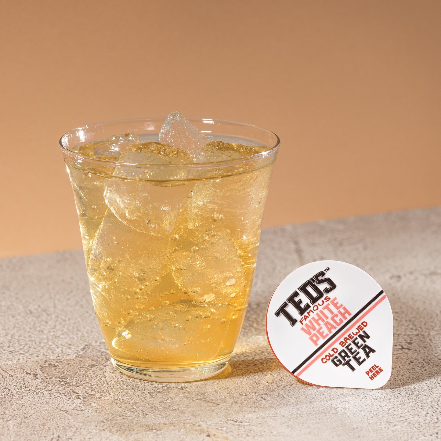 Ted's Famous White Peach Cold Brewed Green Tea