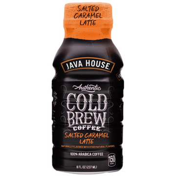 Cold Brew 8oz Bottles - Salted Caramel Latte - Pack of 12