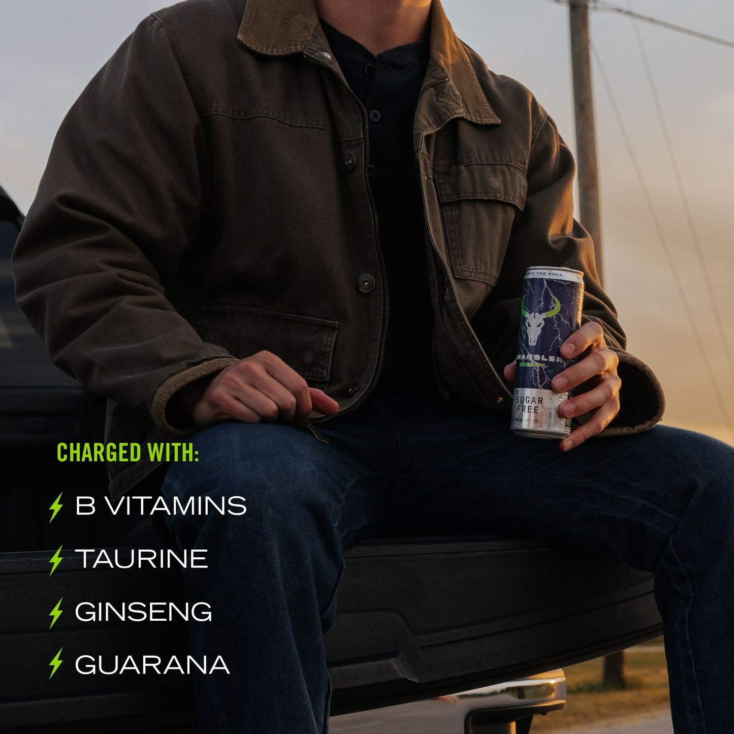 Wrangler Sugar Free Energy Drink 12-Pack Cans