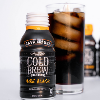 Java Brew Cups Cold Brew 8oz Bottles - Pure Black – Java House